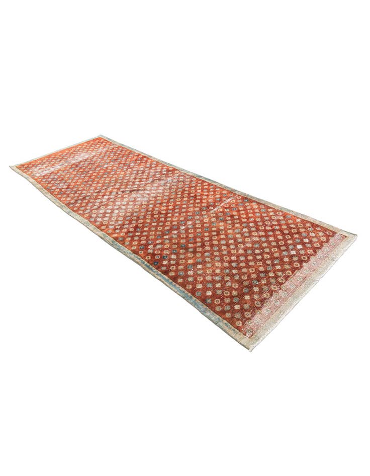 Detail image of 3' 3 x 9' 4  Hand Knotted Ultra Vintage Persian Wool Runner Rug