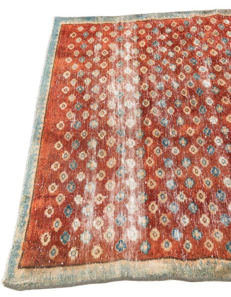Detail image of 3' 3 x 9' 4  Hand Knotted Ultra Vintage Persian Wool Runner Rug