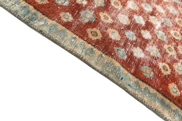 Detail image of 3' 3 x 9' 4 Hand Knotted Ultra Vintage Persian Wool Runner Rug