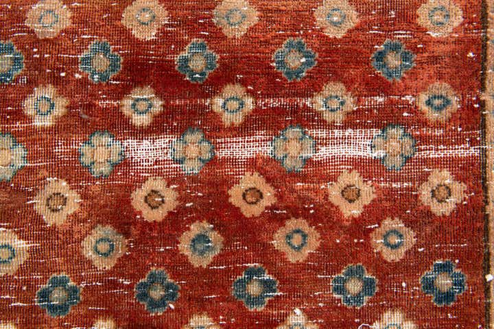 3' 3 x 9' 4 Hand Knotted Ultra Vintage Persian Wool Runner Rug