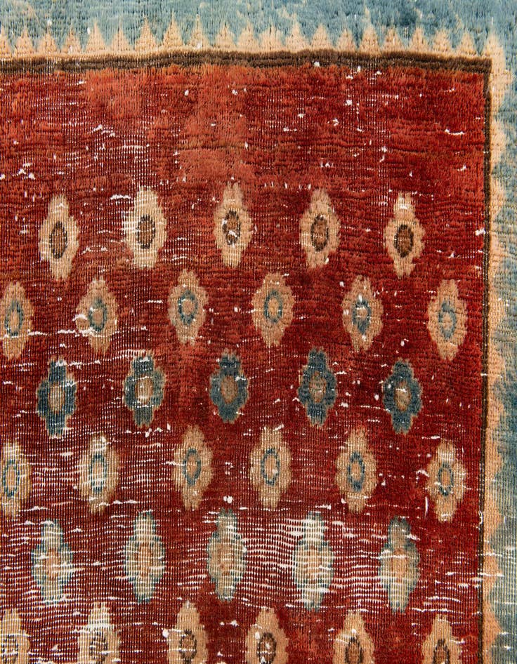 Detail image of 3' 3 x 9' 4  Hand Knotted Ultra Vintage Persian Wool Runner Rug