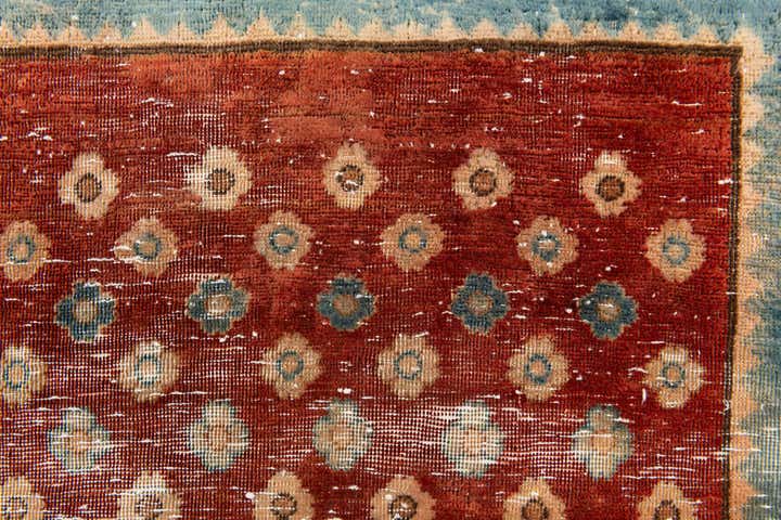 3' 3 x 9' 4 Hand Knotted Ultra Vintage Persian Wool Runner Rug