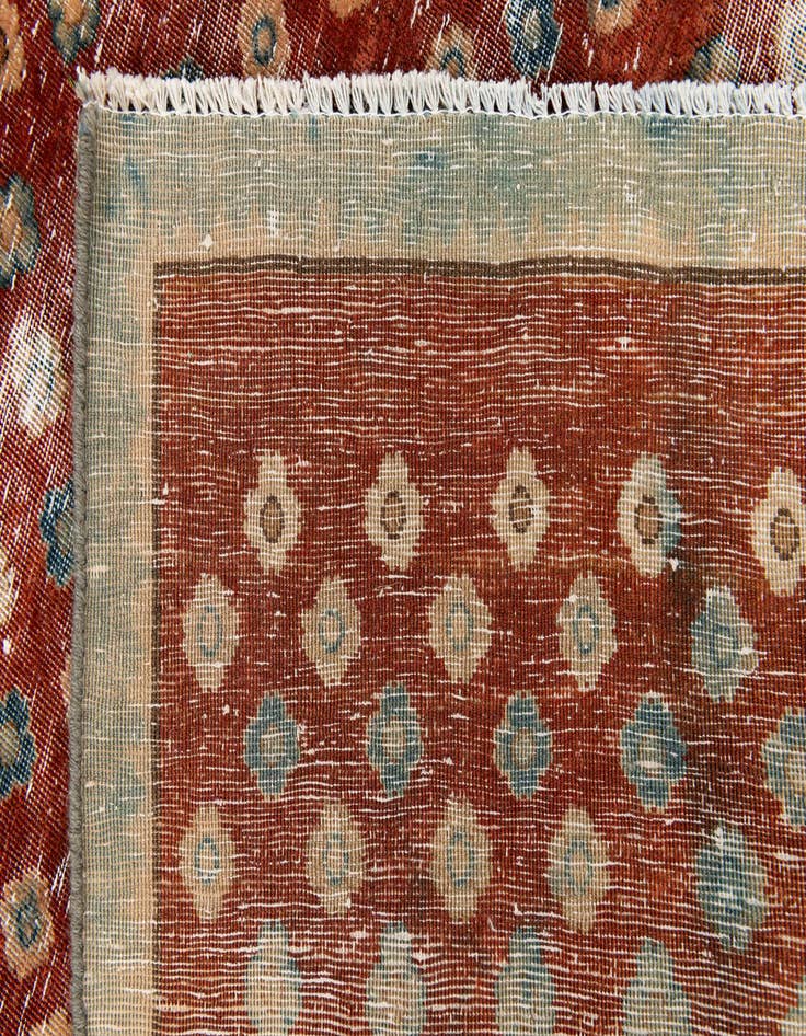 Detail image of 3' 3 x 9' 4  Hand Knotted Ultra Vintage Persian Wool Runner Rug