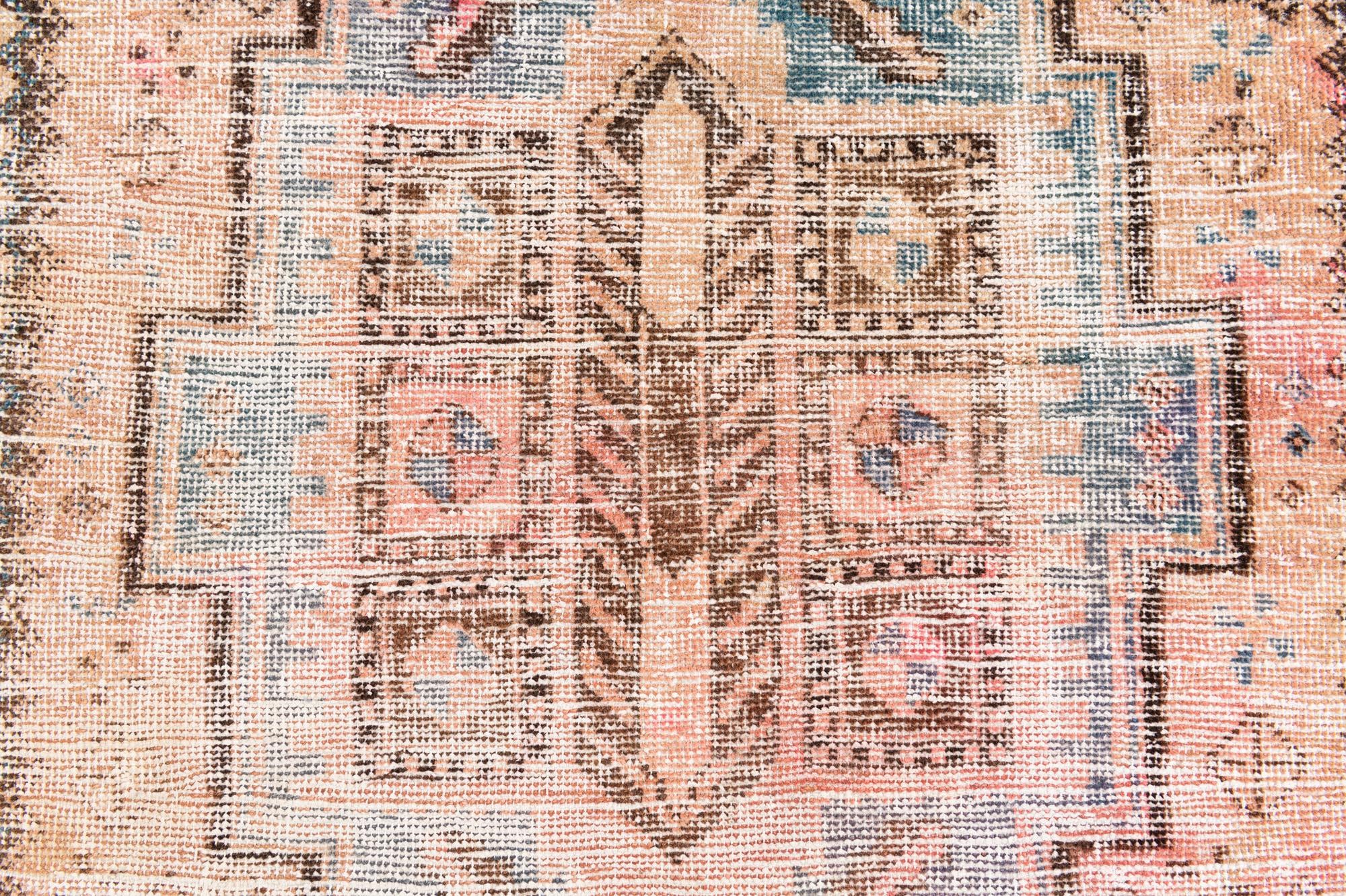 3' 2 x 6' 7 Hand Knotted Ultra Vintage Persian Wool Runner Rug