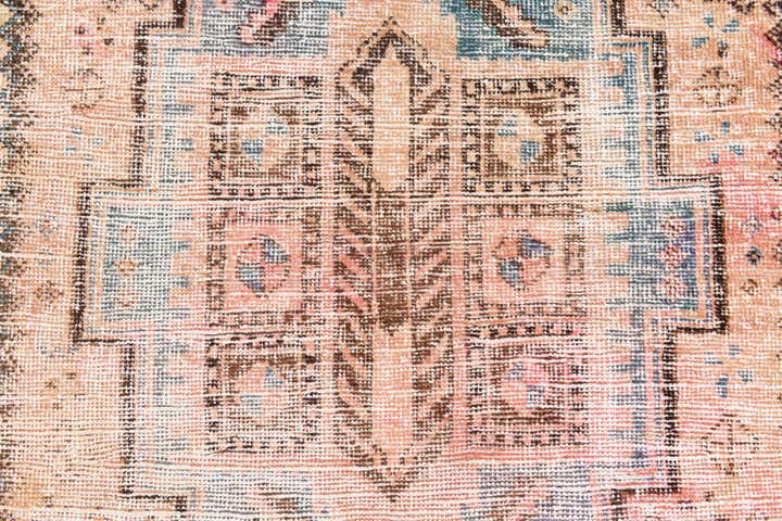 3' 2 x 6' 7 Hand Knotted Ultra Vintage Persian Wool Runner Rug