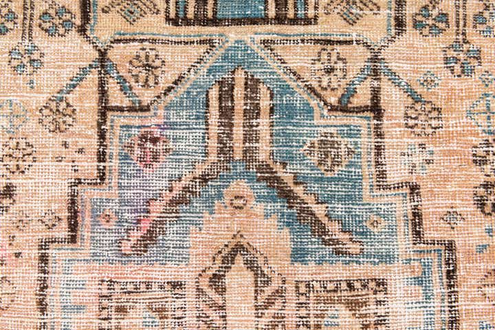 3' 2 x 6' 7 Hand Knotted Ultra Vintage Persian Wool Runner Rug