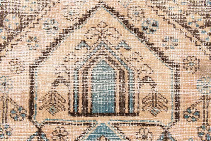3' 2 x 6' 7 Hand Knotted Ultra Vintage Persian Wool Runner Rug