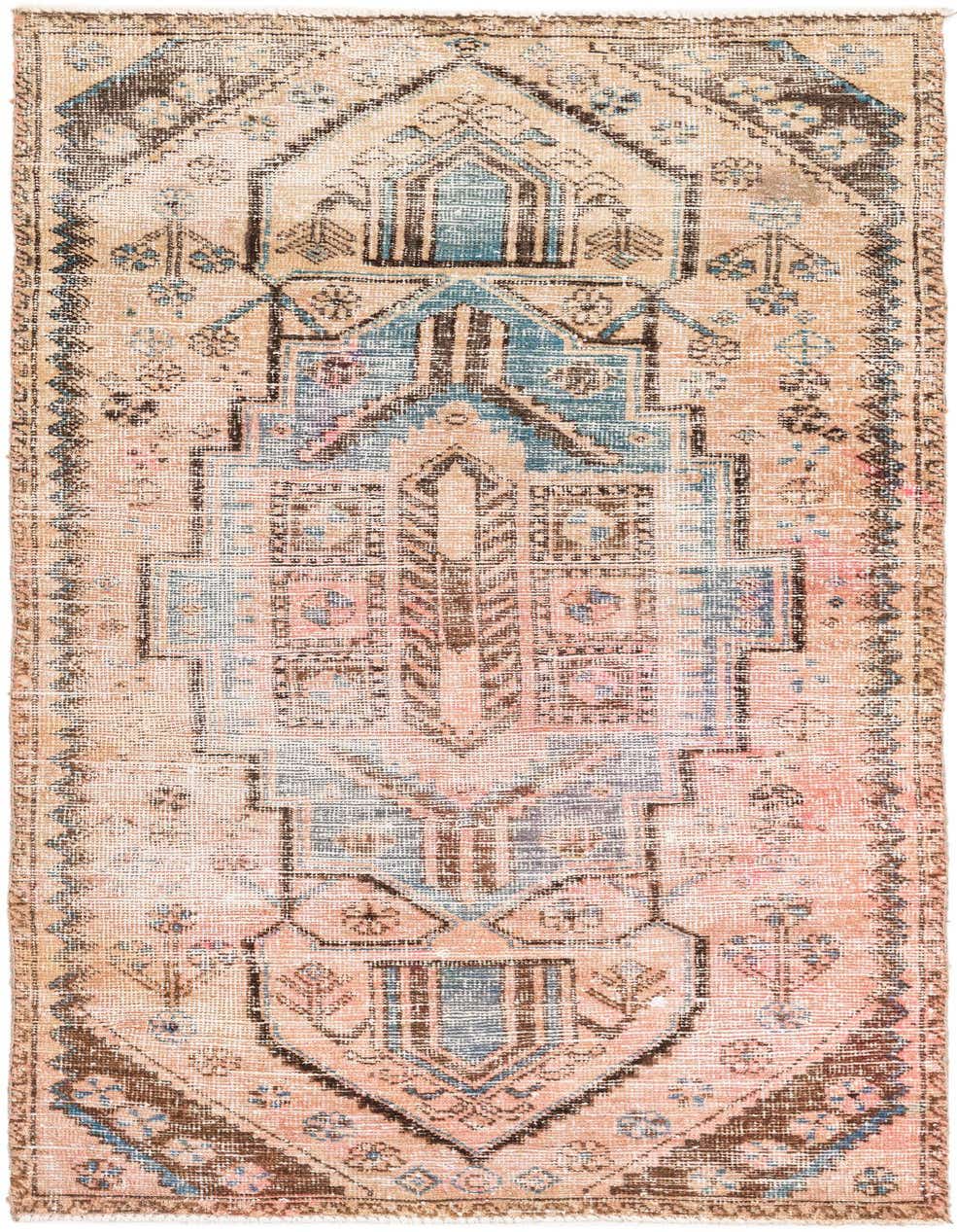 Primary image 3' 2 x 6' 7  Hand Knotted Ultra Vintage Persian Wool Runner Rug