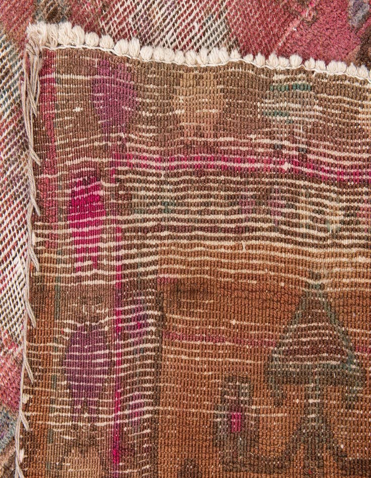 Detail image of 3' 6 x 9' 10  Hand Knotted Ultra Vintage Persian Wool Runner Rug