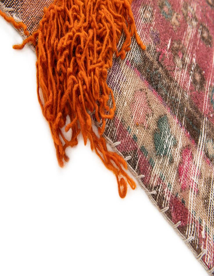 Detail image of 3' 6 x 9' 10  Hand Knotted Ultra Vintage Persian Wool Runner Rug