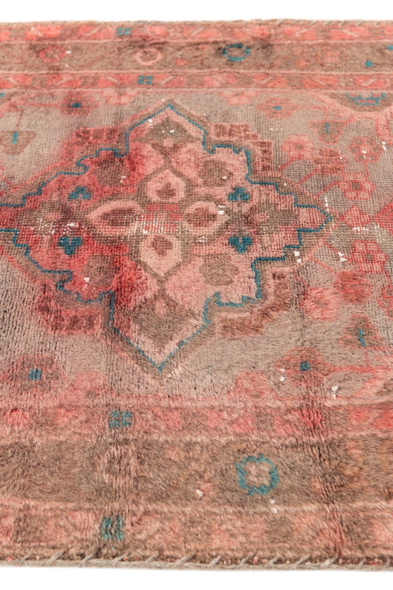 80cm x 285cm anudado a mano Ultra Vintage Alfombra Persa Lana Pasillera