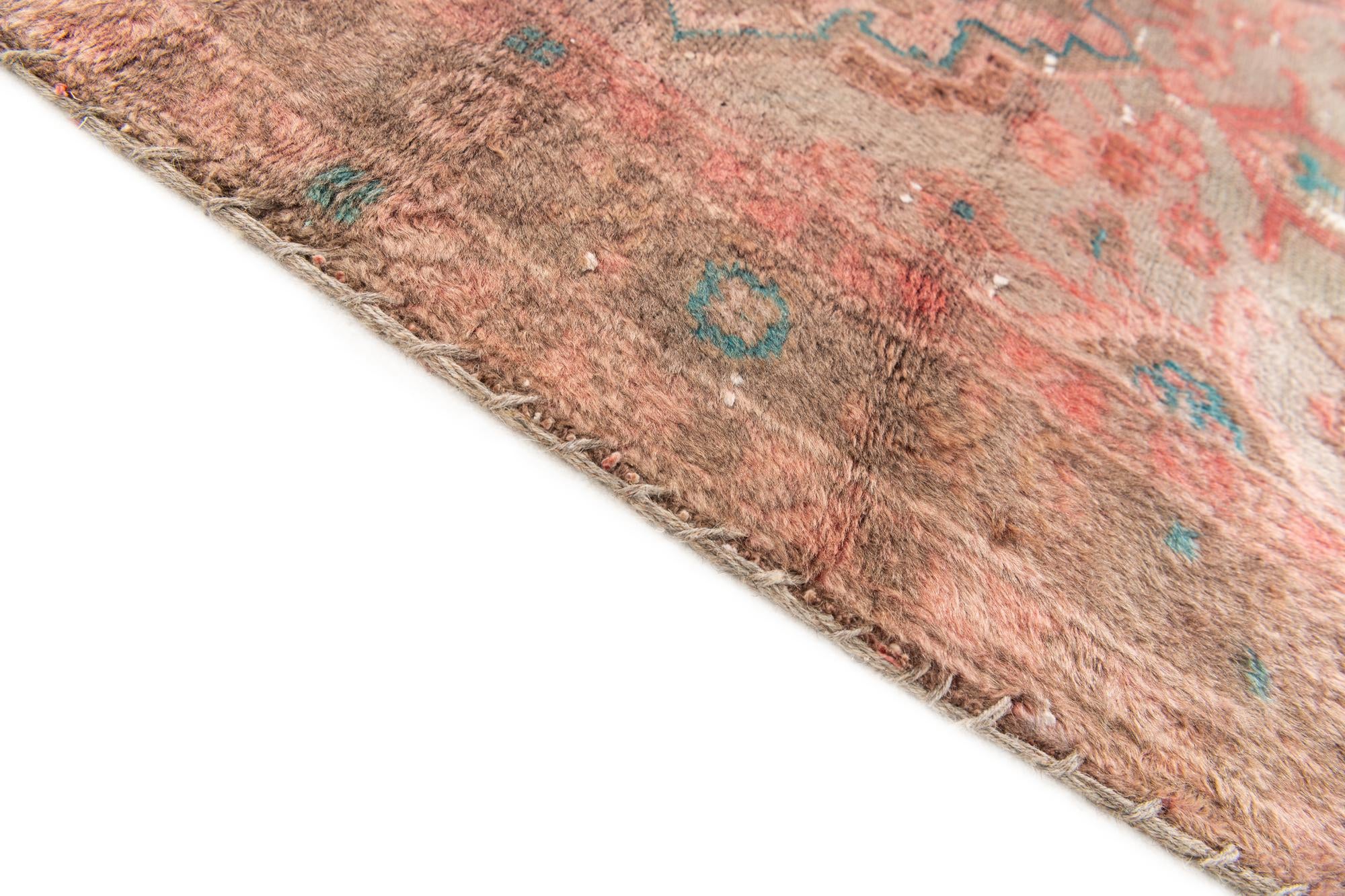 80cm x 285cm anudado a mano Ultra Vintage Alfombra Persa Lana Pasillera