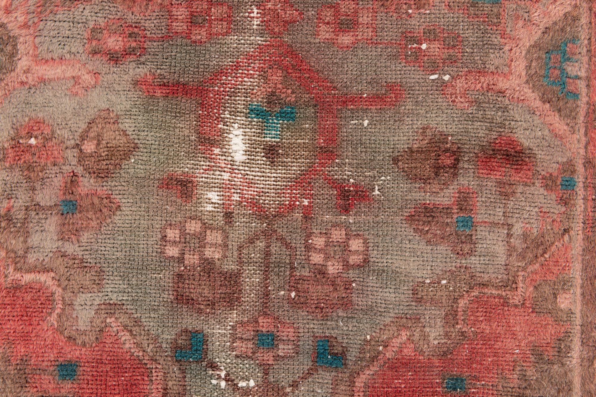 80cm x 285cm anudado a mano Ultra Vintage Alfombra Persa Lana Pasillera