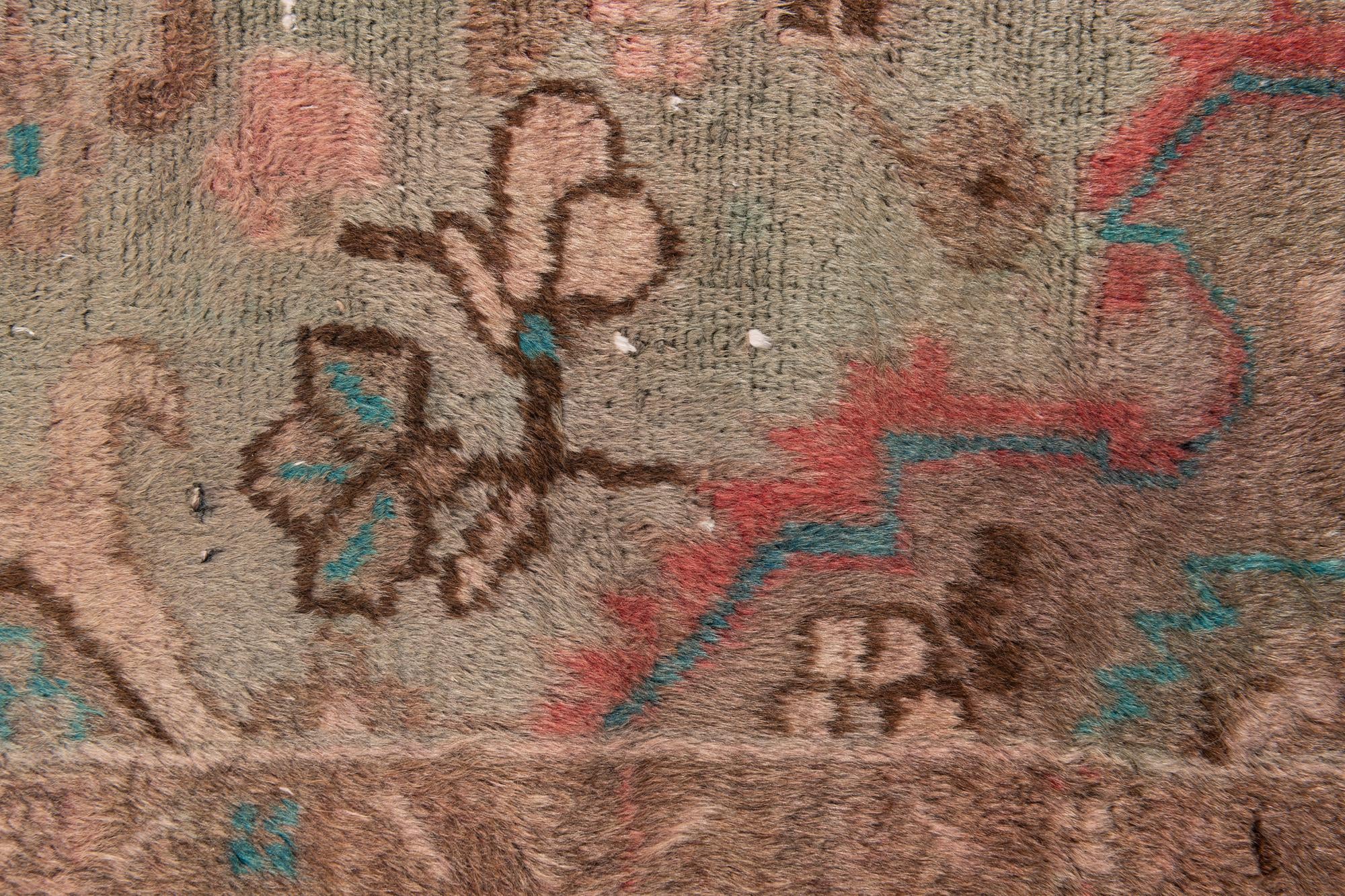 80cm x 285cm anudado a mano Ultra Vintage Alfombra Persa Lana Pasillera