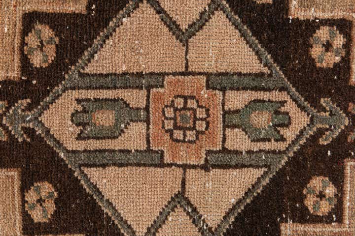 3' 7 x 9' Hand Knotted Ultra Vintage Persian Wool Runner Rug