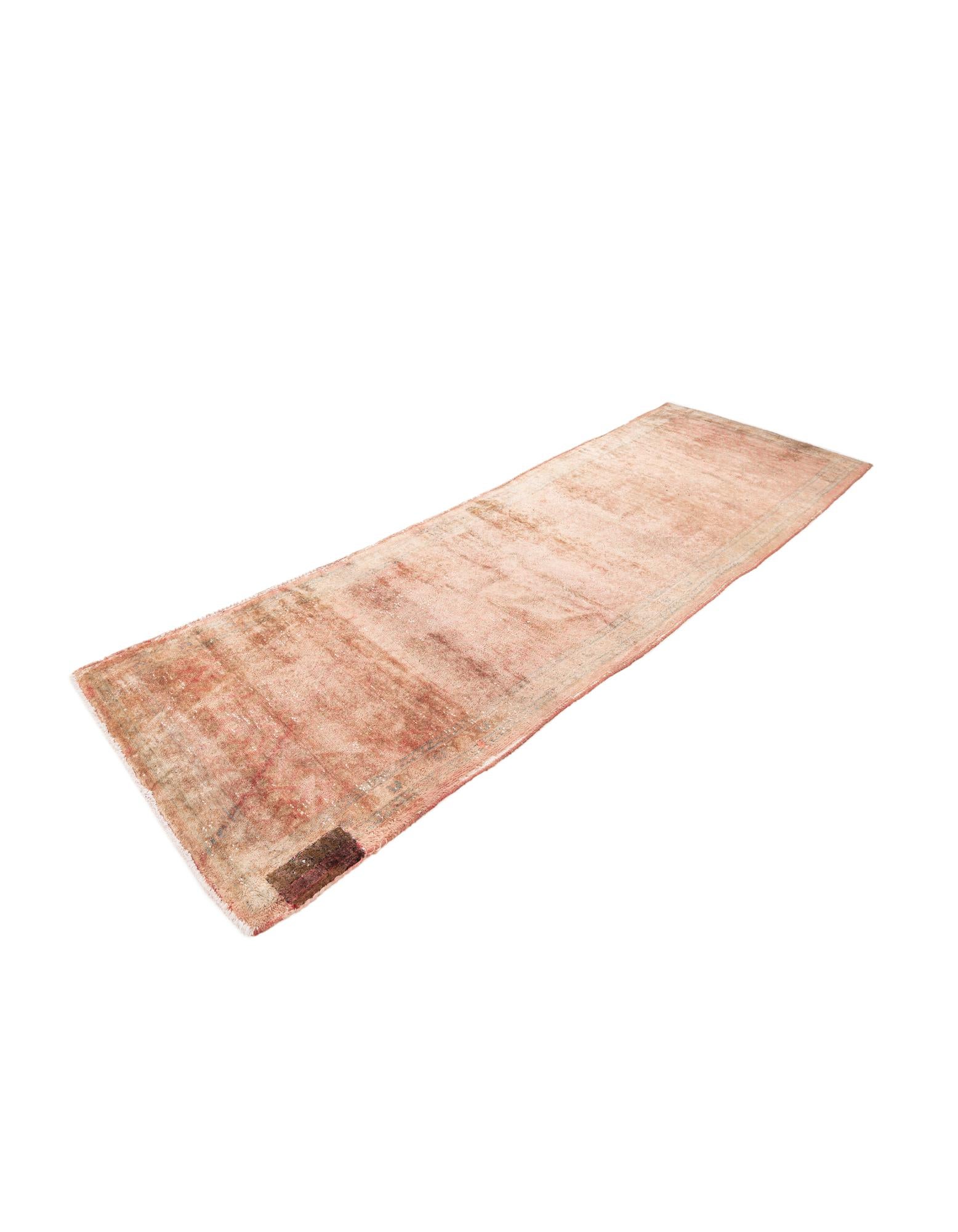 3' 6 x 10' 5 Hand Knotted Ultra Vintage Persian Wool Runner Rug