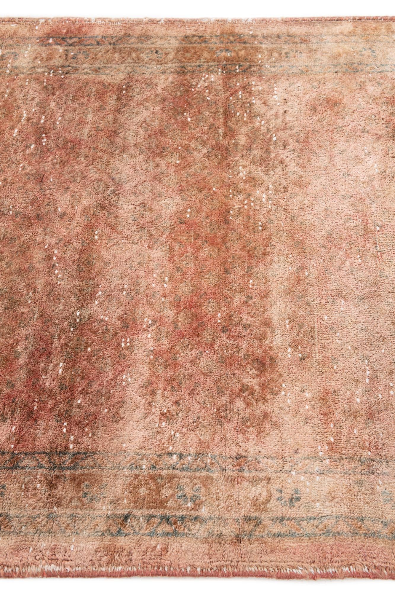 3' 6 x 10' 5 Hand Knotted Ultra Vintage Persian Wool Runner Rug