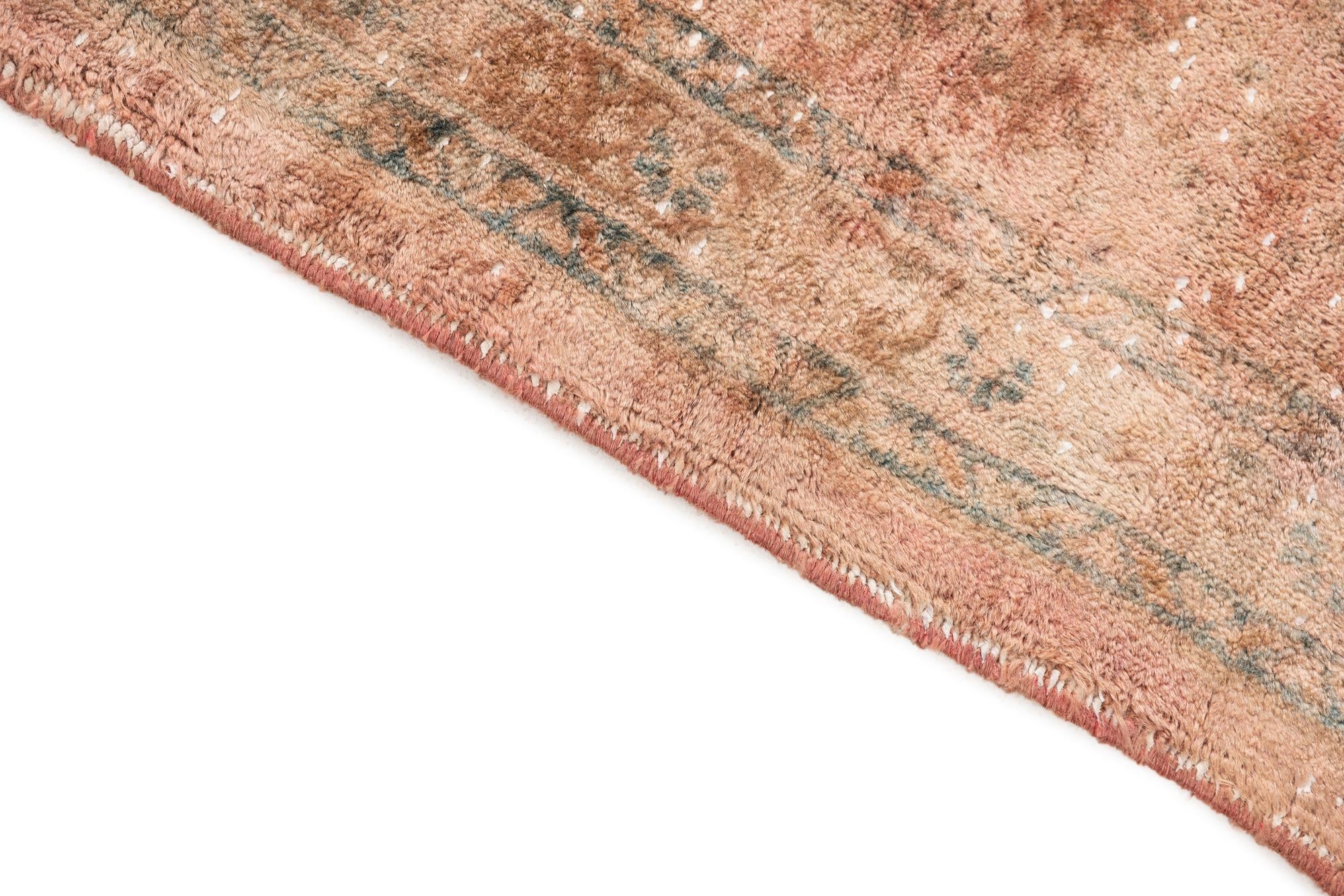 3' 6 x 10' 5 Hand Knotted Ultra Vintage Persian Wool Runner Rug