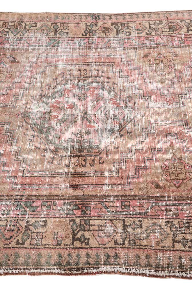 3' 7 x 10' 5 Hand Knotted Ultra Vintage Persian Wool Runner Rug