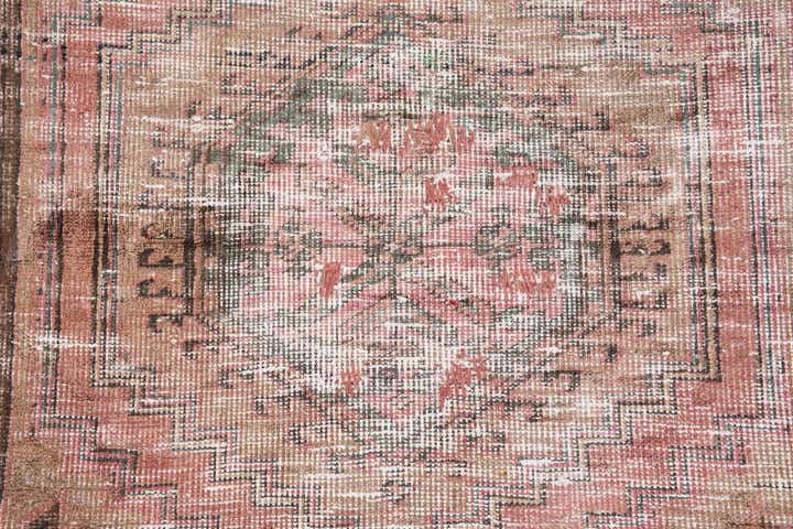 3' 7 x 10' 5 Hand Knotted Ultra Vintage Persian Wool Runner Rug