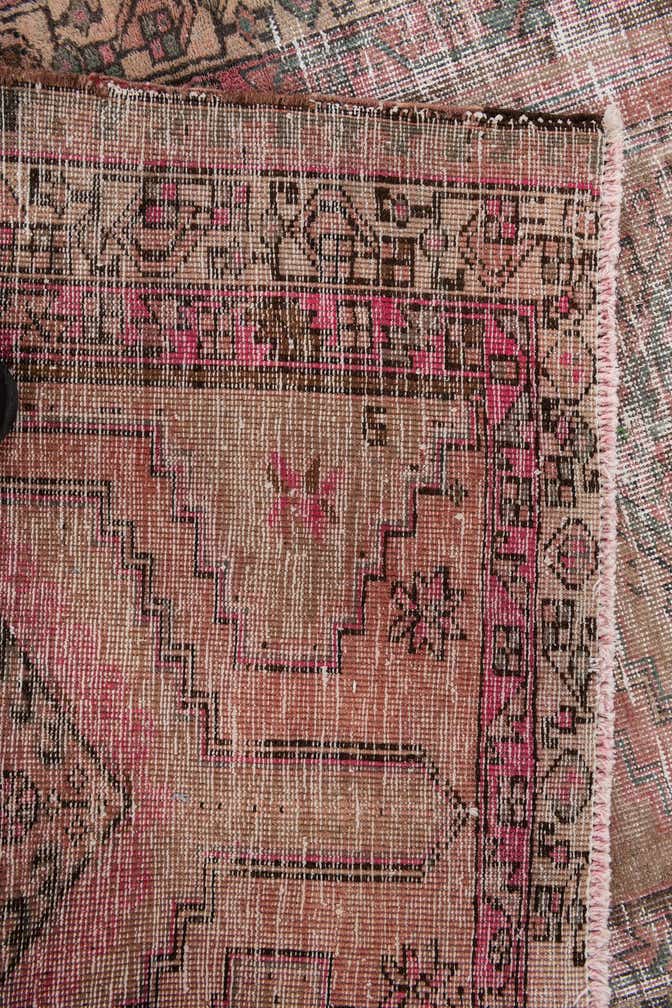 3' 7 x 10' 5 Hand Knotted Ultra Vintage Persian Wool Runner Rug