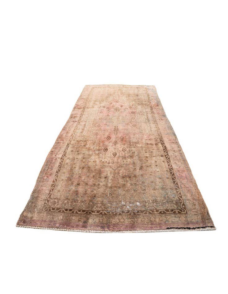 Detail image of 5' x 10' 4 Hand Knotted Ultra Vintage Persian Wool Runner Rug