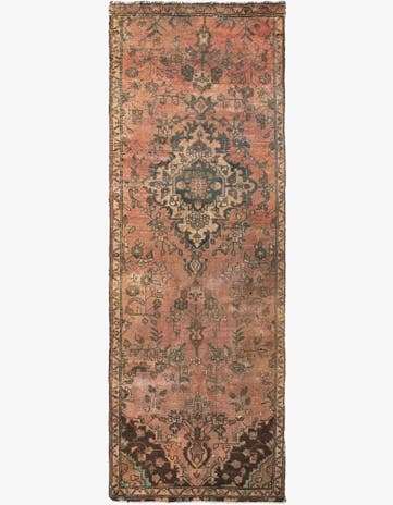 2' 8 x 7' 6 Hand Knotted Ultra Vintage Persian Wool Runner Rug