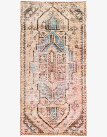 3' 2 x 6' 7 Hand Knotted Ultra Vintage Persian Wool Runner Rug