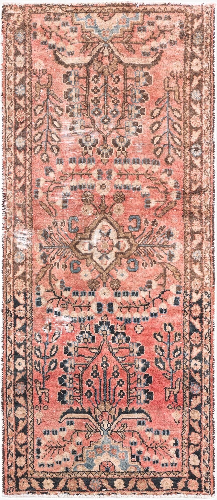 2' 10 x 6'  Hand Knotted Ultra Vintage Persian Wool Runner Rug