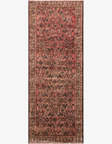 3' 8 x 9' 7 Hand Knotted Ultra Vintage Persian Wool Runner Rug