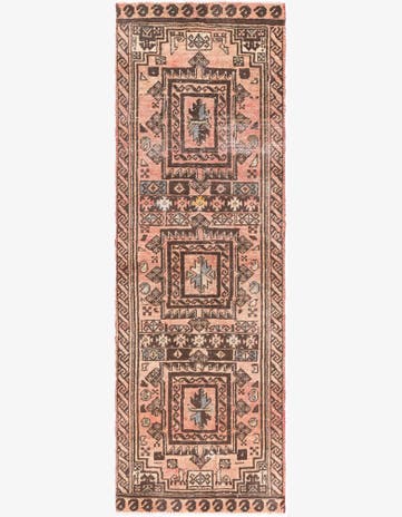 2' 4 x 7' Hand Knotted Ultra Vintage Persian Wool Runner Rug