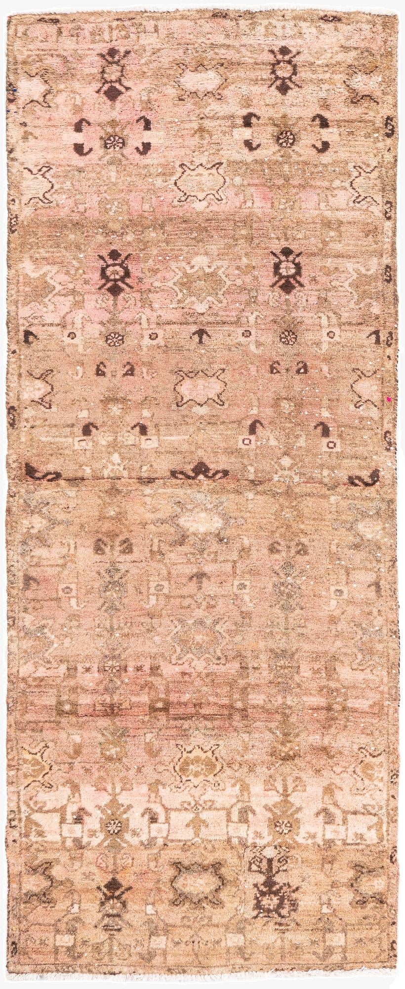 3' x 7' 4  Hand Knotted Ultra Vintage Persian Wool Runner Rug