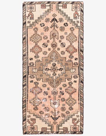 2' 6 x 5' 9 Hand Knotted Ultra Vintage Persian Wool Runner Rug