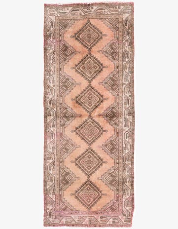 2' 6 x 6' 1 Hand Knotted Ultra Vintage Persian Wool Runner Rug