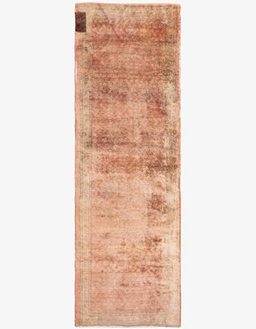 3' 6 x 10' 5 Hand Knotted Ultra Vintage Persian Wool Runner Rug