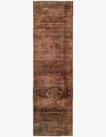 3' 6 x 11' 5 Hand Knotted Ultra Vintage Persian Wool Runner Rug