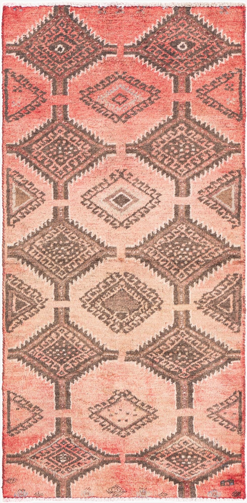 2' 2 x 4' 6  Hand Knotted Ultra Vintage Persian Wool Runner Rug