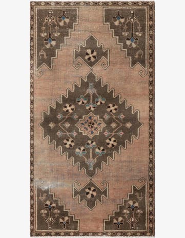 3' 1 x 6' Hand Knotted Ultra Vintage Persian Wool Runner Rug