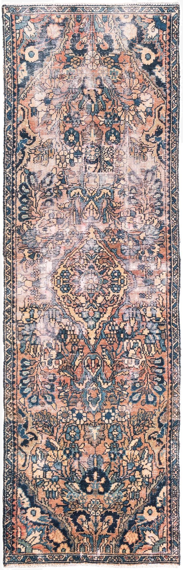 2' 2 x 7' 10  Hand Knotted Ultra Vintage Persian Wool Runner Rug