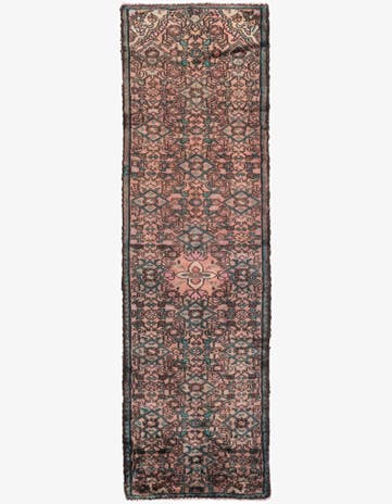 2' 4 x 8' 1 Hand Knotted Ultra Vintage Persian Wool Runner Rug