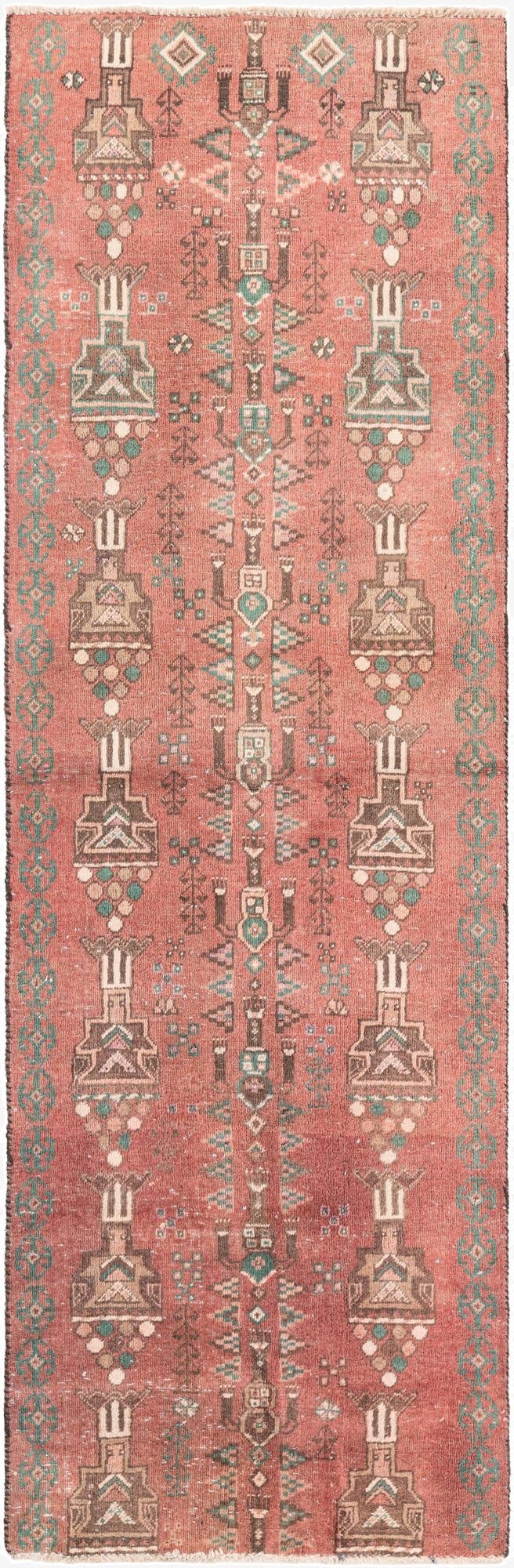 2' 7 x 7' 10  Hand Knotted Ultra Vintage Persian Wool Runner Rug