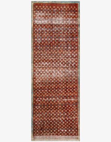 3' 3 x 9' 4 Hand Knotted Ultra Vintage Persian Wool Runner Rug