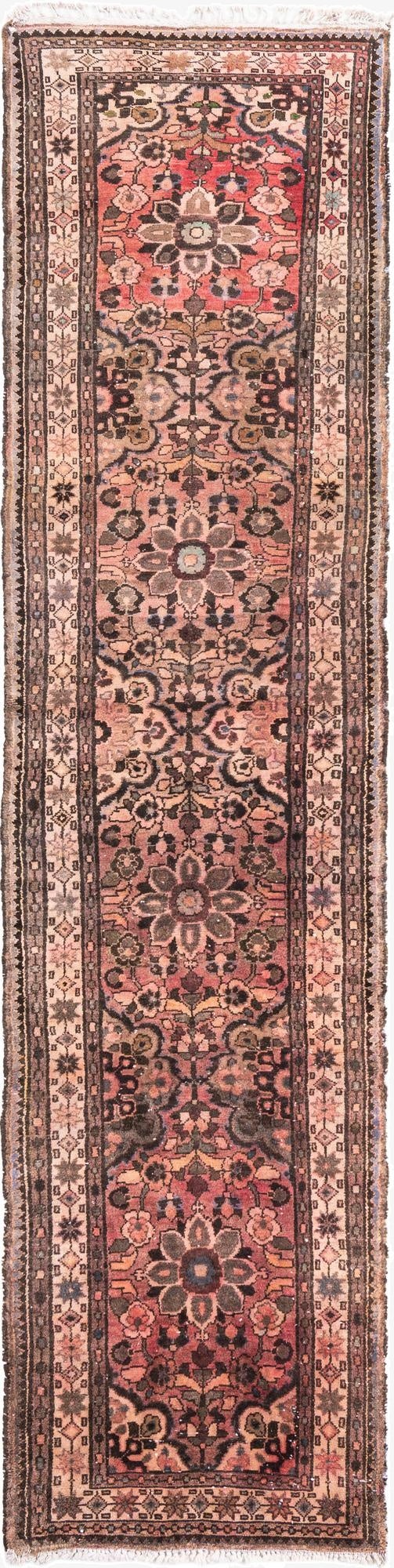 2' 9 x 11' 4  Hand Knotted Ultra Vintage Persian Wool Runner Rug