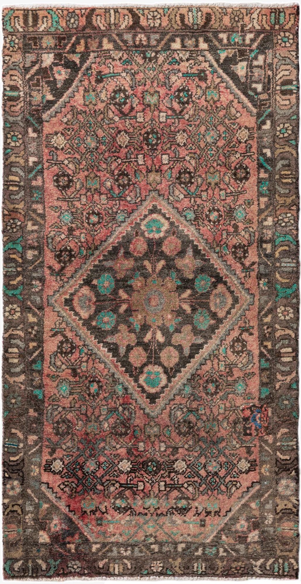 3' x 5' 10  Hand Knotted Ultra Vintage Persian Wool Runner Rug