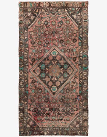3' x 5' 10 Hand Knotted Ultra Vintage Persian Wool Runner Rug
