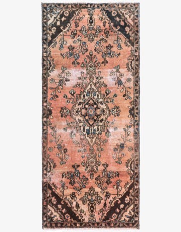 2' 8 x 6' 1 Hand Knotted Ultra Vintage Persian Wool Runner Rug