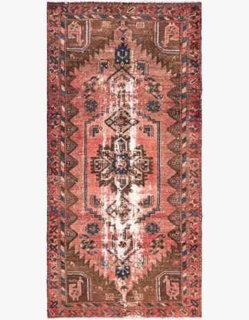3' 3 x 6' 9 Hand Knotted Ultra Vintage Persian Wool Runner Rug