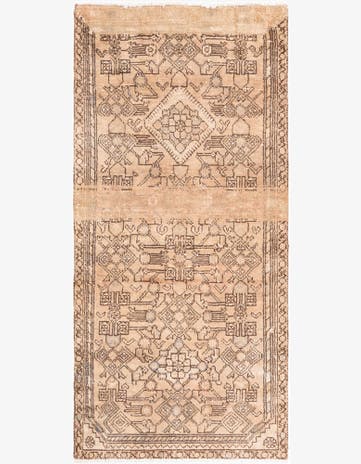 2' 10 x 6' 1 Hand Knotted Ultra Vintage Persian Wool Runner Rug