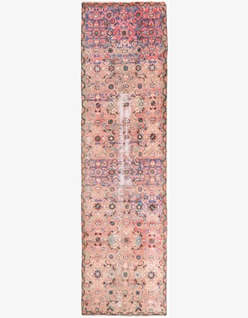 2' 3 x 8' 6 Hand Knotted Ultra Vintage Persian Wool Runner Rug