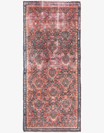 2' 3 x 5' 5 Hand Knotted Ultra Vintage Persian Wool Runner Rug